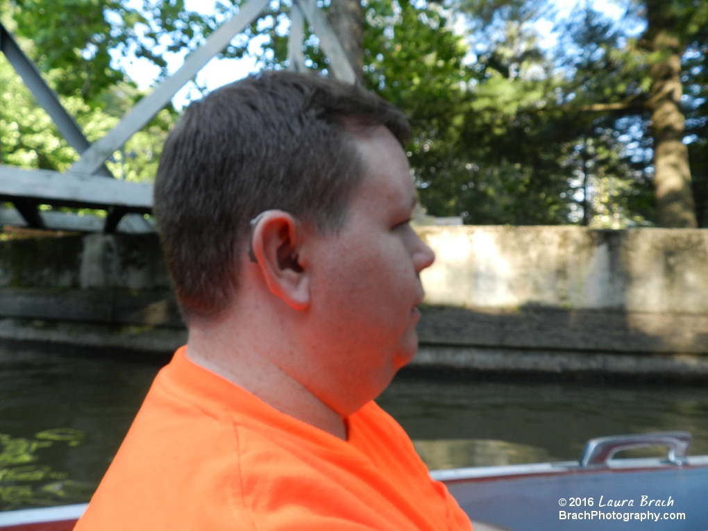 Will's navigating the boat with ease.