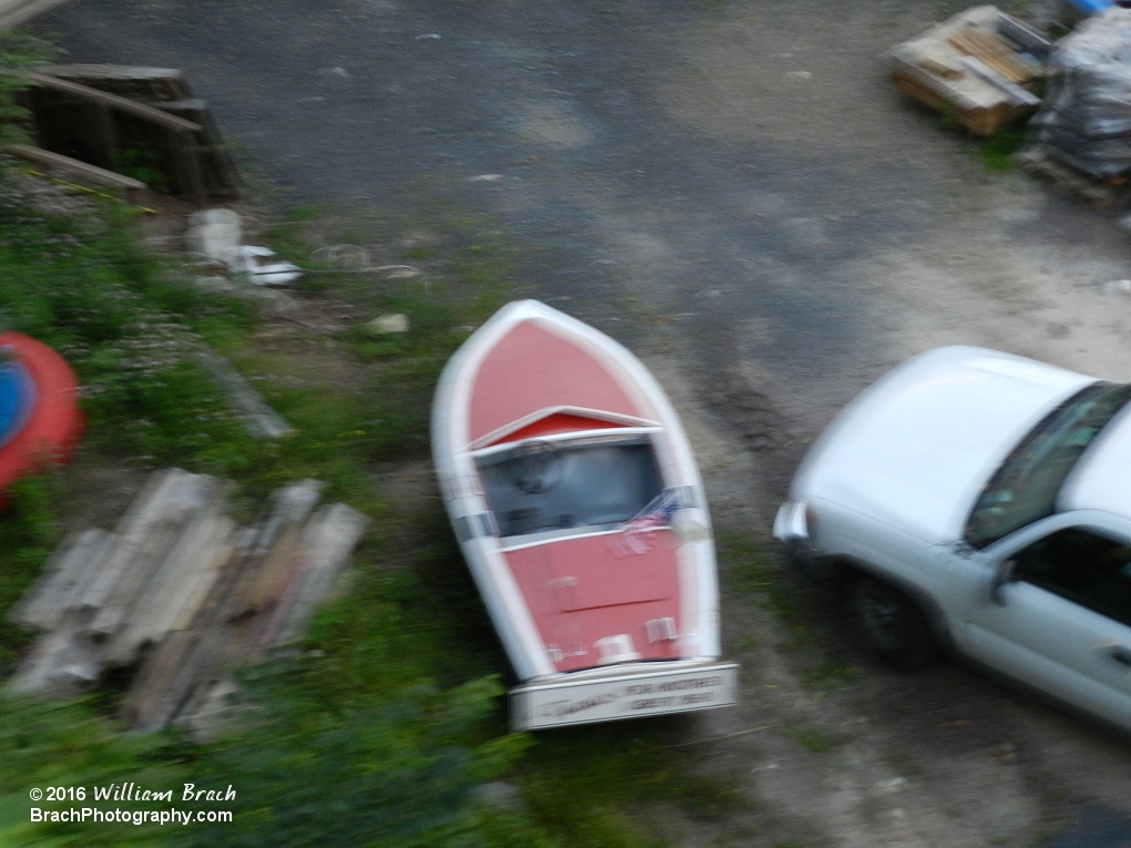 Found a dry docked vessle from the Motor Boats ride....