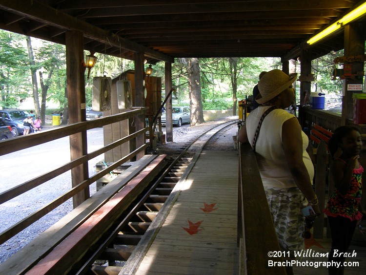 Waiting for the train to come back so we can load up!