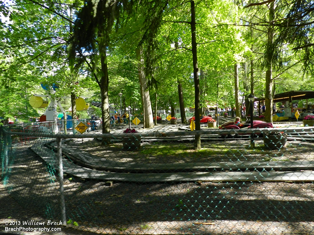 Ole Smokey takes you right by a bunch of the kiddie rides the park has to offer its younger crowd.