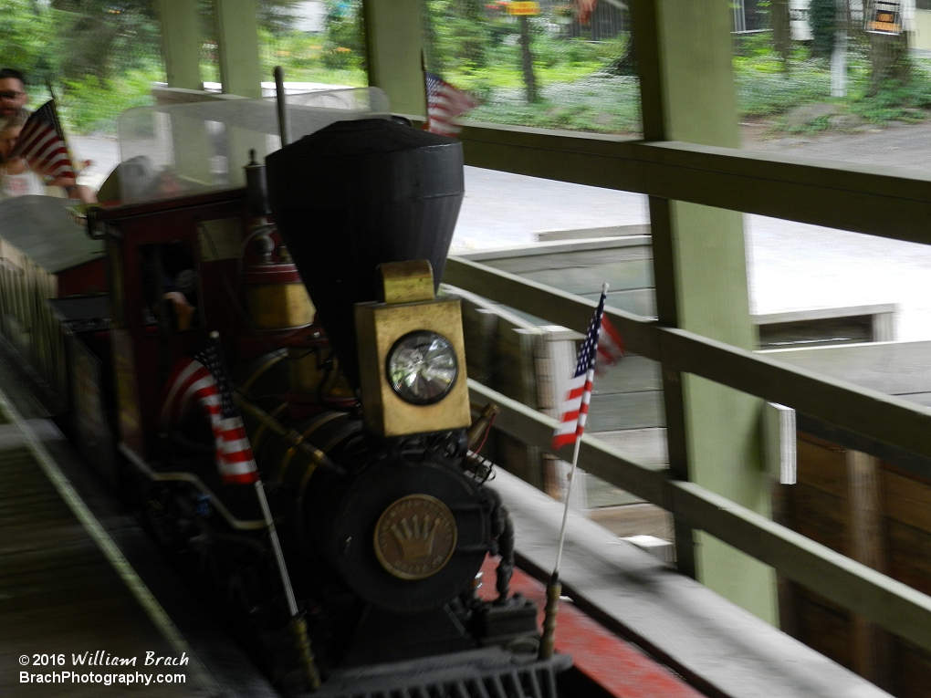 Ole Smokey train pulling into the station.