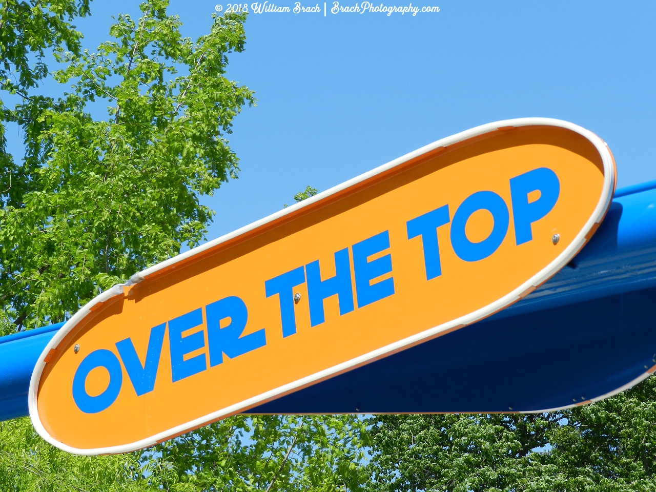 Over the Top's sign.