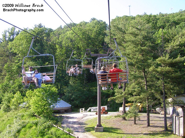 Just beginning the journey up into the mountain for a relaxing ride.