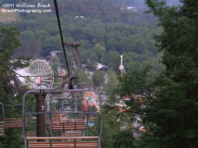 THIS is the real scenic view on the Scenic Skyway - the ride back down to the station.