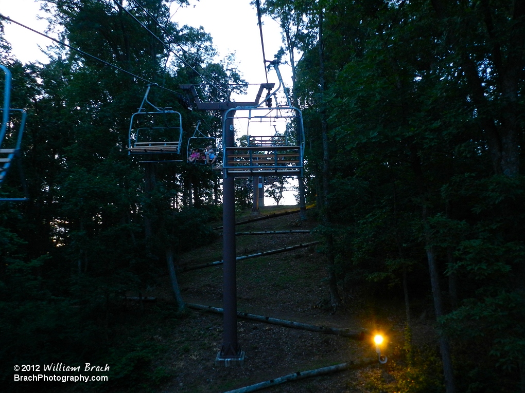 Going up the Scenic Skyway.