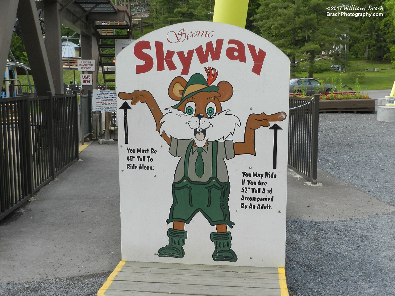 Height requirements are for your safety!  Here's the Scenic Skyway's height guide.