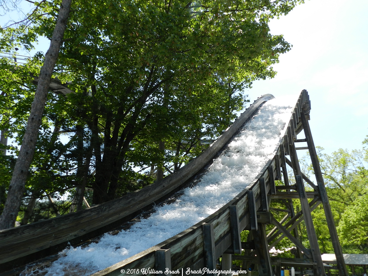 All that water rushing down the drop!