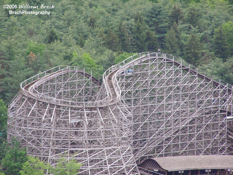 Top of the coaster from the scenic Skyway.