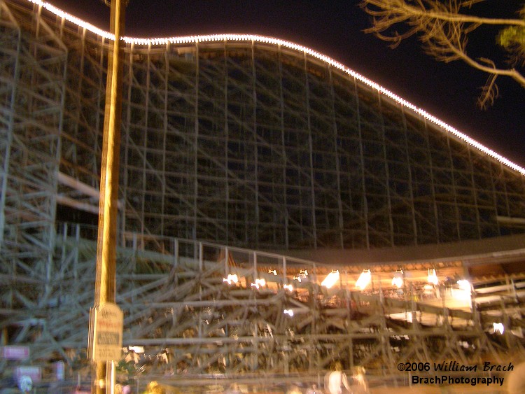 Twister at night.