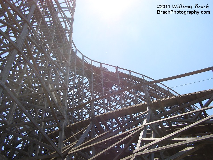 Looking at the lift hill.