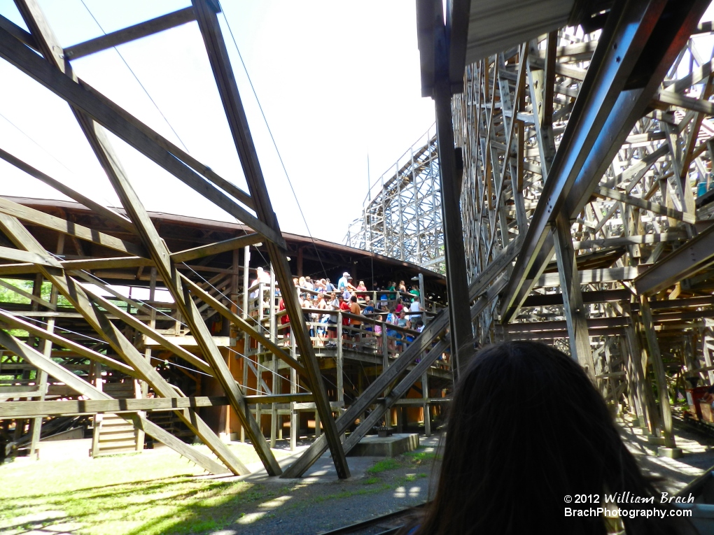 View of Twister's station from the Pioneer Train.