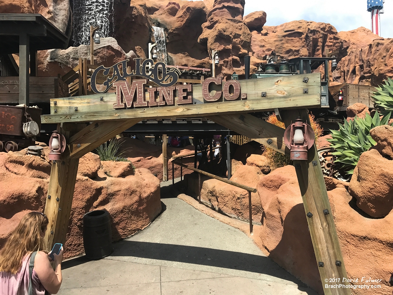 Entrance for the Calico Mine Ride.