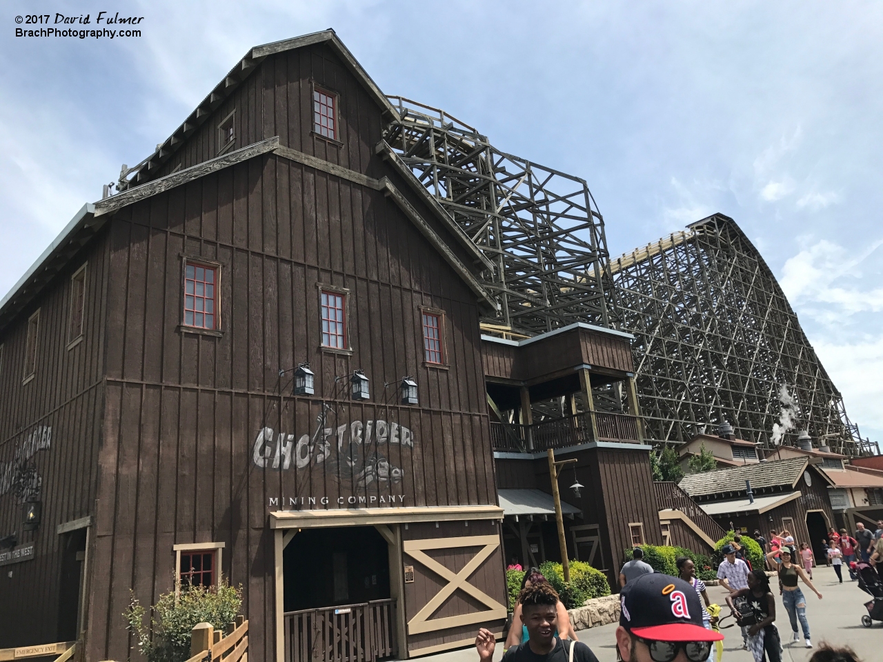 Station building and lift hill.