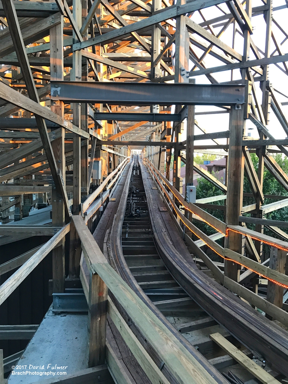 GhostRider's brake run leading up to the station.