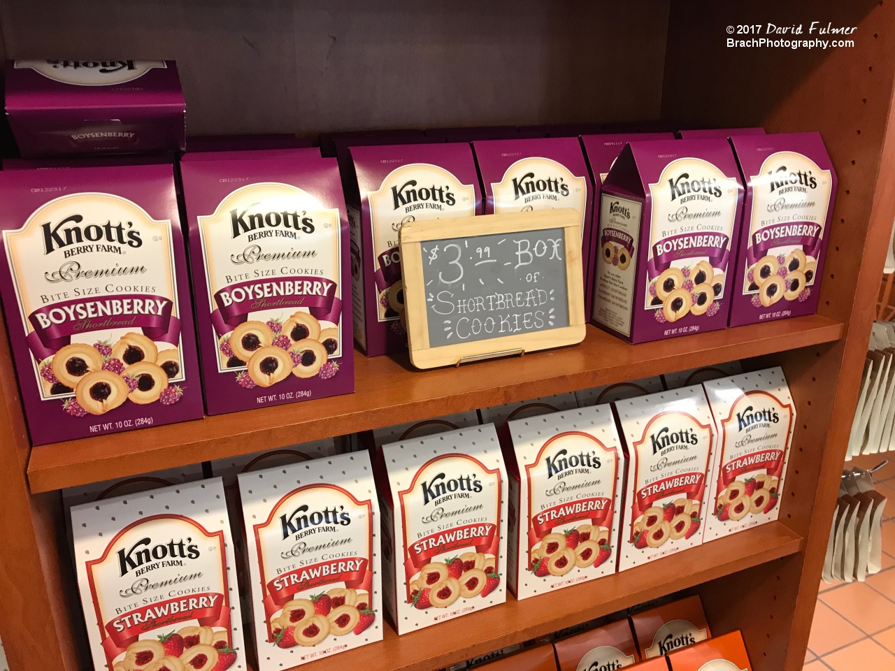 Boysenberry and Strawberry Cookies for sale at Knott's.