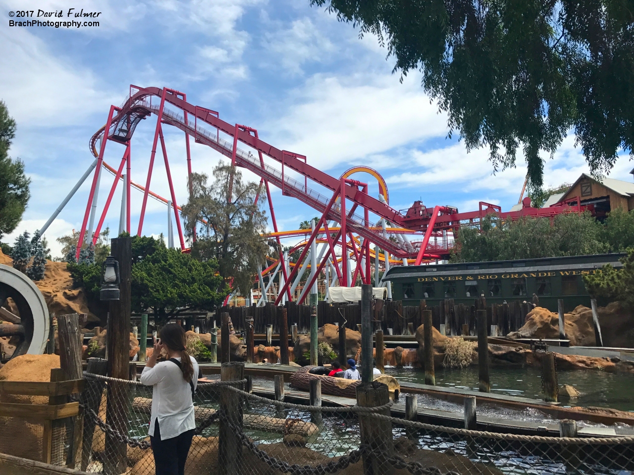 Silver Bullet's lift hill.