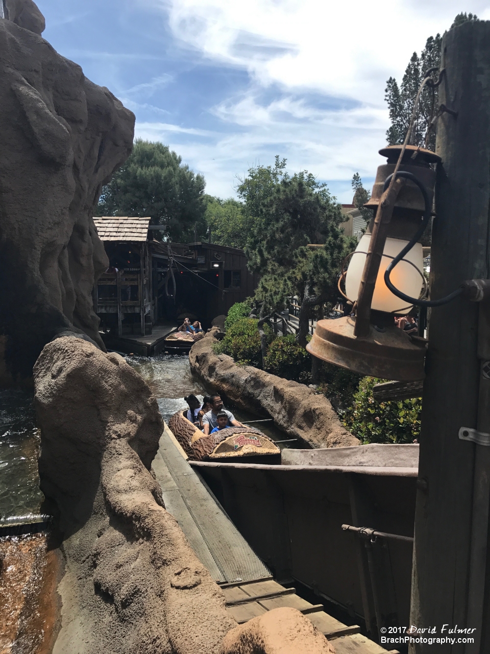 Looking towards the station of the Timber Mountain Log Ride.