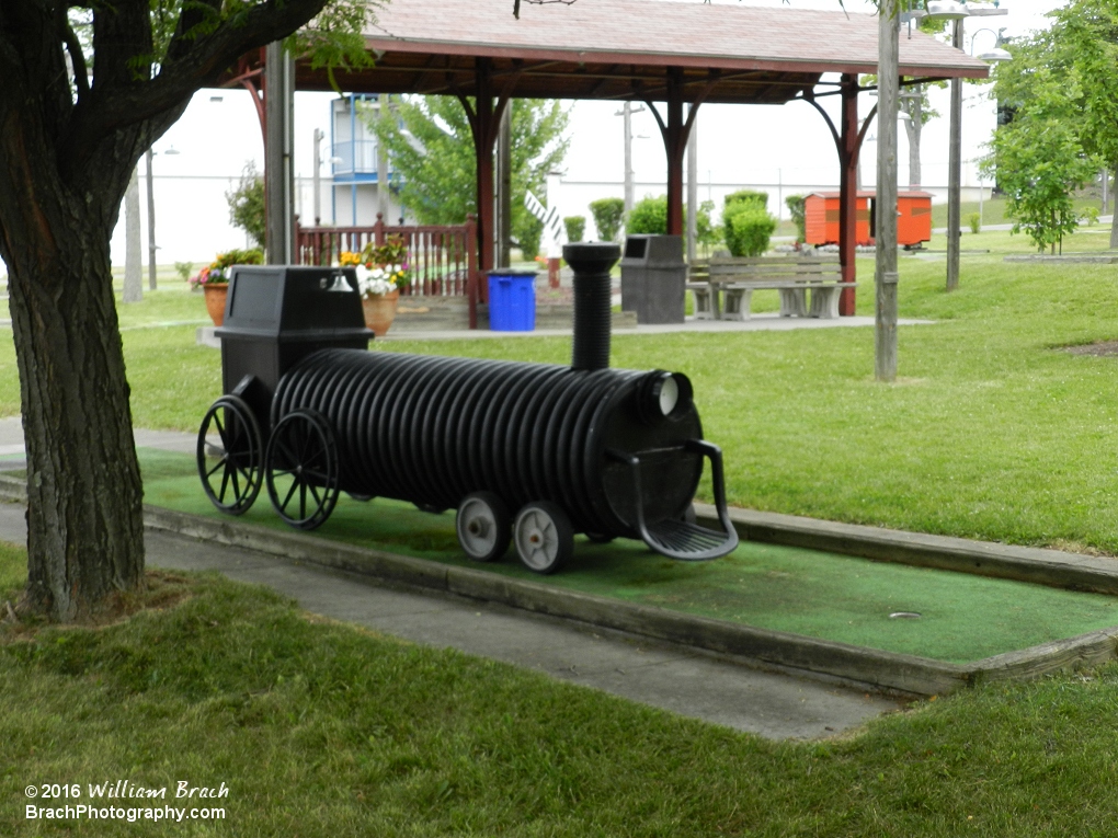 One of the holes on the park's mini golf course.