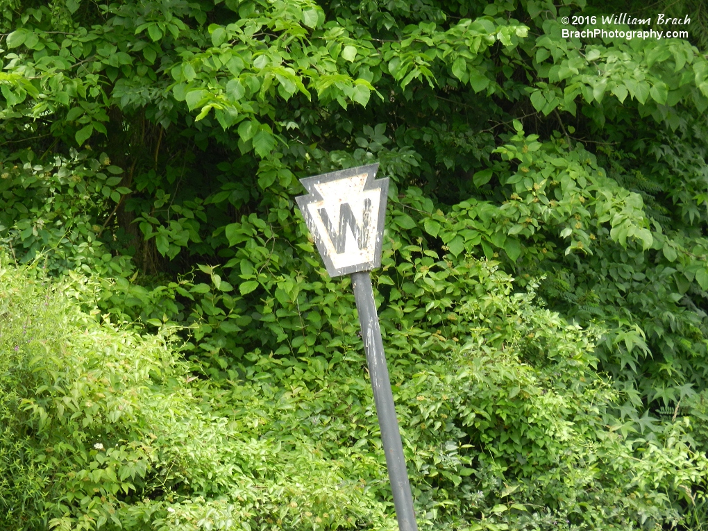 Must be headed West on a railroad in Pennsylvania.