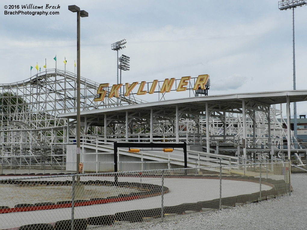 Approaching the Skyliner coaster at Lakemont.