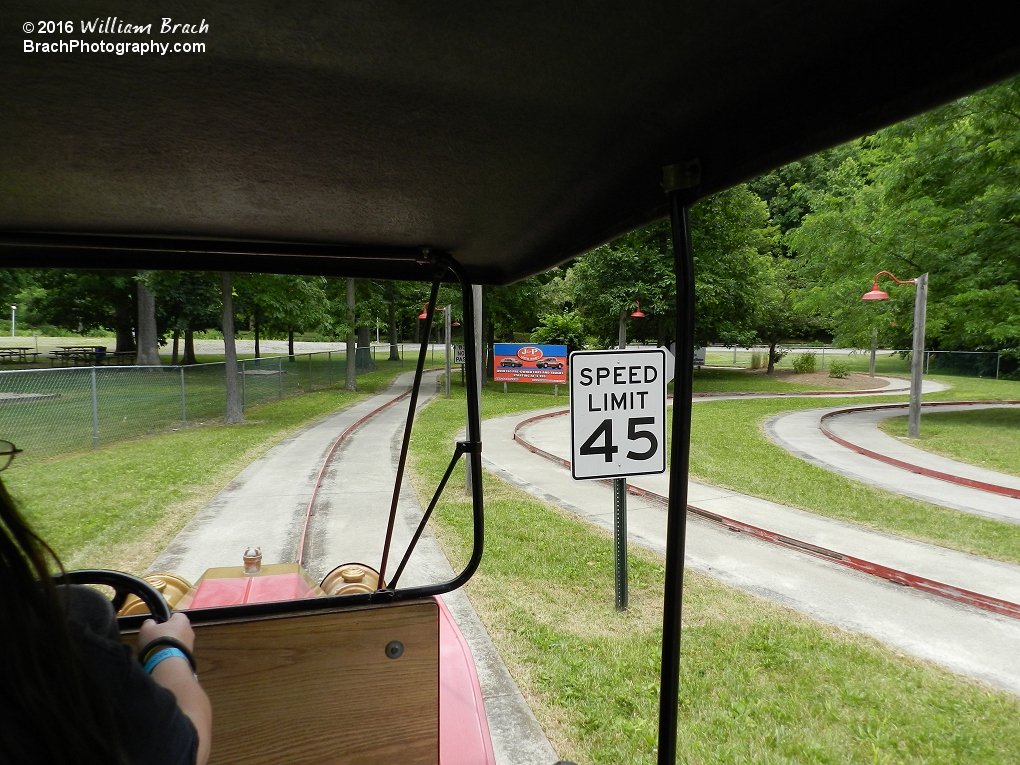 See?  Told you it was a fast antique car ride!  (mainly because it was downhill out of the station.)