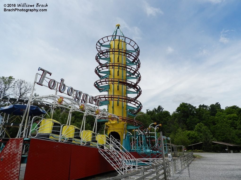 Another view of the coaster.