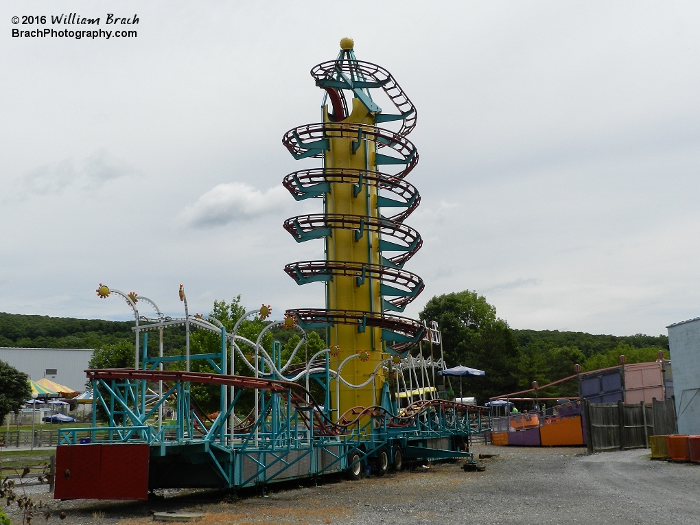 Looking at the back side of Toboggan at Lakemont Park in Altoona, Pennsylvania.