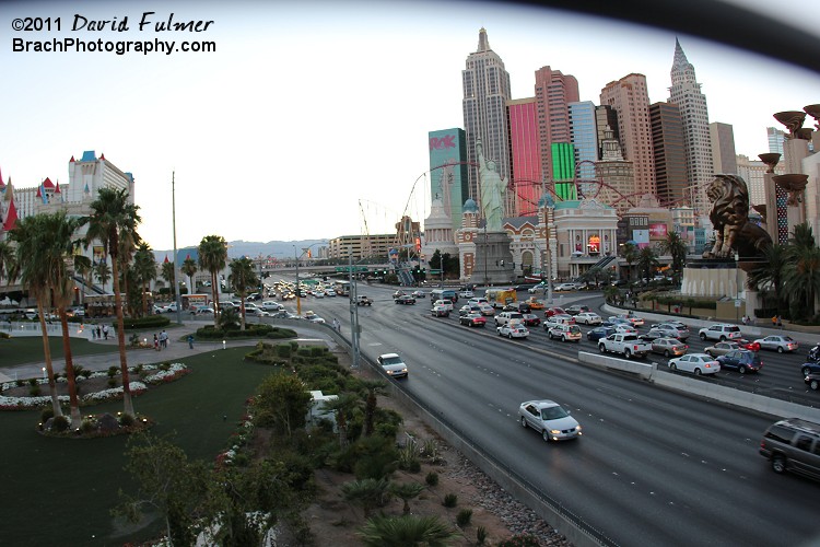 New York New York Casino on near Tropicana Avenue.