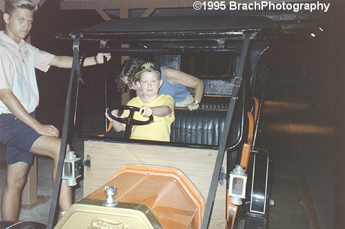 Tin Lizzies.  I always drove, and never let anyone else drive.  This attraction was the second to leave the park before it closed in 1997.  The Vekoma SLC, Hangman, replaced the Tin Lizzies for the 1995 season.  Hangman was dubbed "The Coaster That Couldn't Save A Dying Park."