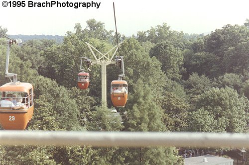 Onboard the Sky Ride headed towards the New Orleans Sky Ride station.