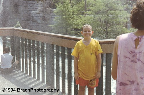 Just standing on the deck of the Old Mill Scream gets you soaked as demonstrated here by me.