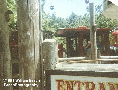 A shot of part of one of Opryland's Train engines at the Grinder's Switch Train Station.