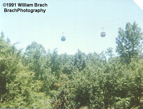 The Sky Ride.  The one thing I really loved about this park was all the shade it had to offer.  There was a ton of shade to relax and cool off under unlike modern parks such as Six Flags America or Kings Dominion once you get passed the Eiffel Tower.