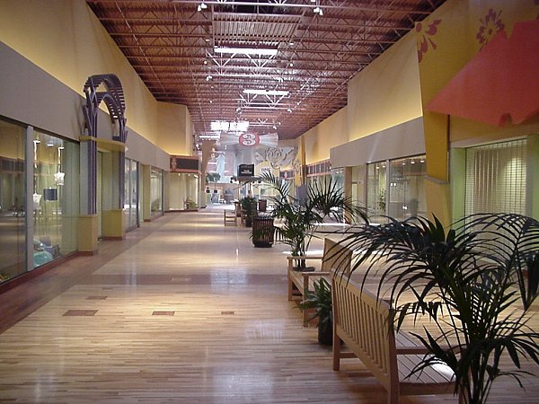 When I first set foot inside this dump, I was down right disgusted.  Completely Disgusted.  I loudly asked my Dad, "Where are the rides?!?"  He replied asking me the same thing.  Face it.  Opryland was a much, MUCH nicer place to visit than an indoor mall. (Image generously STOLEN from OpryMills.com back in 2000)