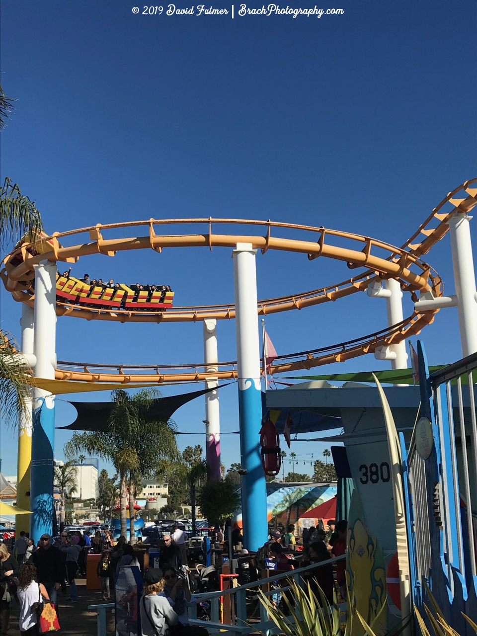 Train on Santa Monica West Coaster in the helix.