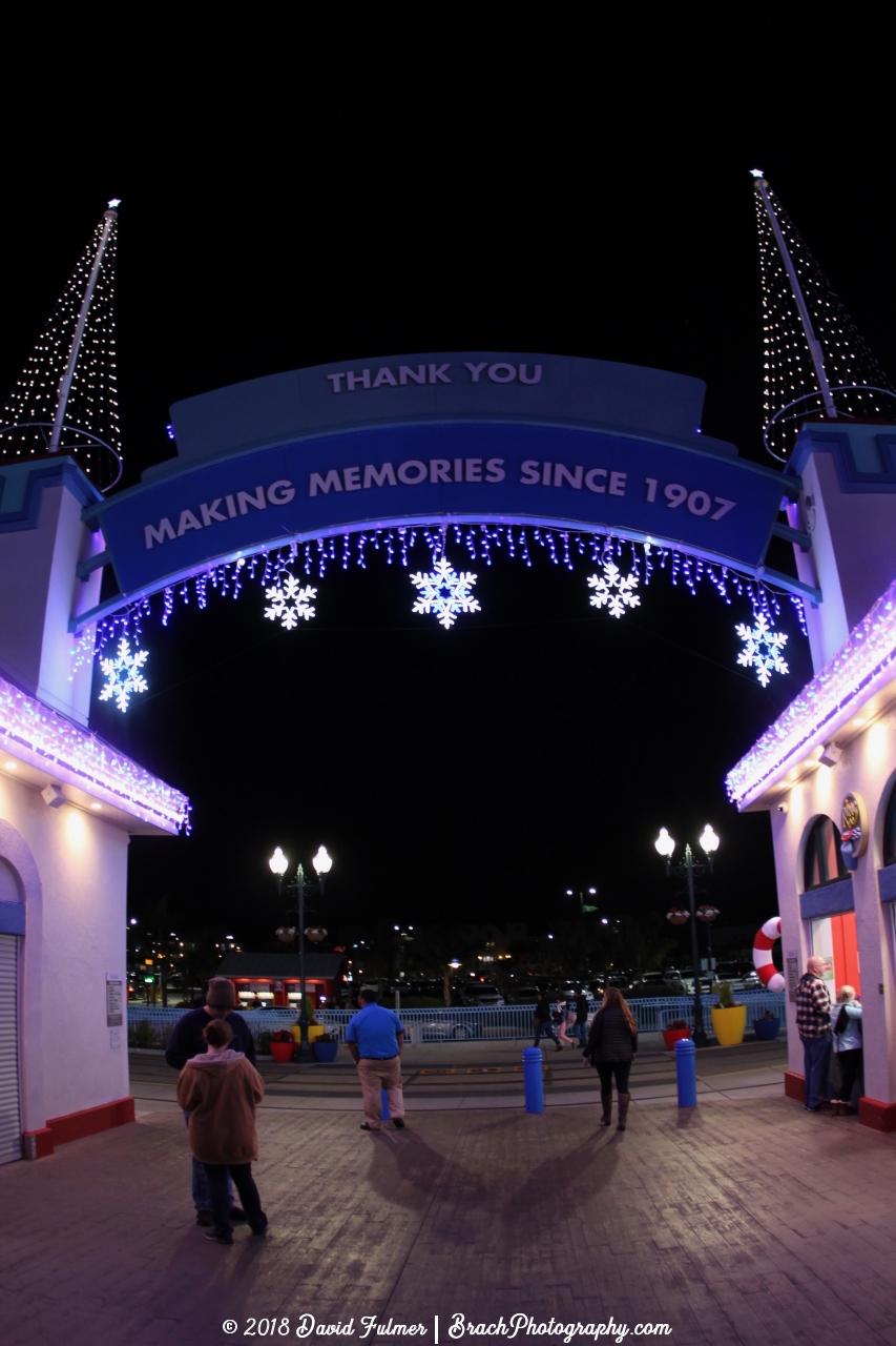 Leaving the Beach Boardwalk.