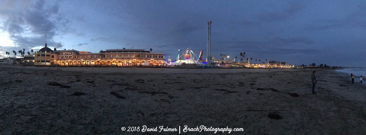 View of the Boardwalk from the beach.