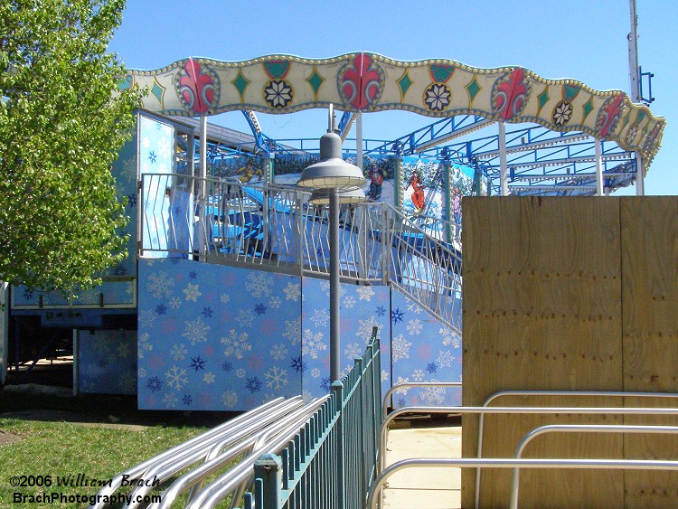 Alpine Bobs were relocated once again at Six Flags America.  This time they've been moved to the location that Krypton Comet used to have.   This was the final location for Alpine Bobs before it was removed from the park.