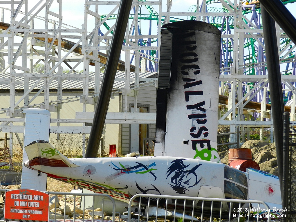 This coaster is one of - if not THE best - themed ride at any Six Flags park and it's themed very well.