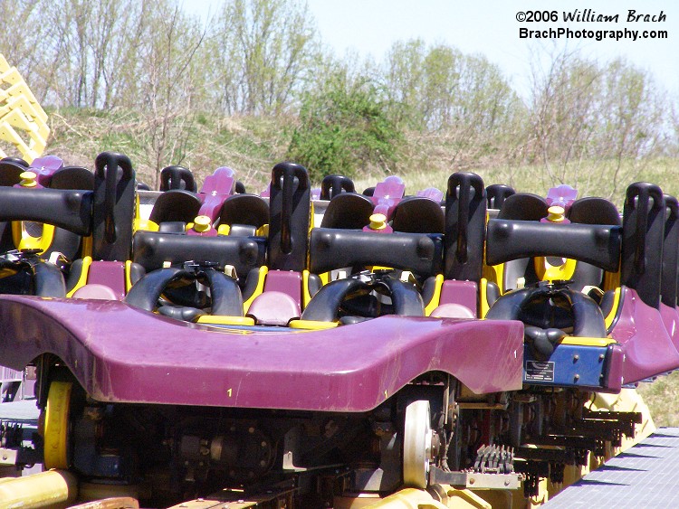 Train 1 in the brake run.