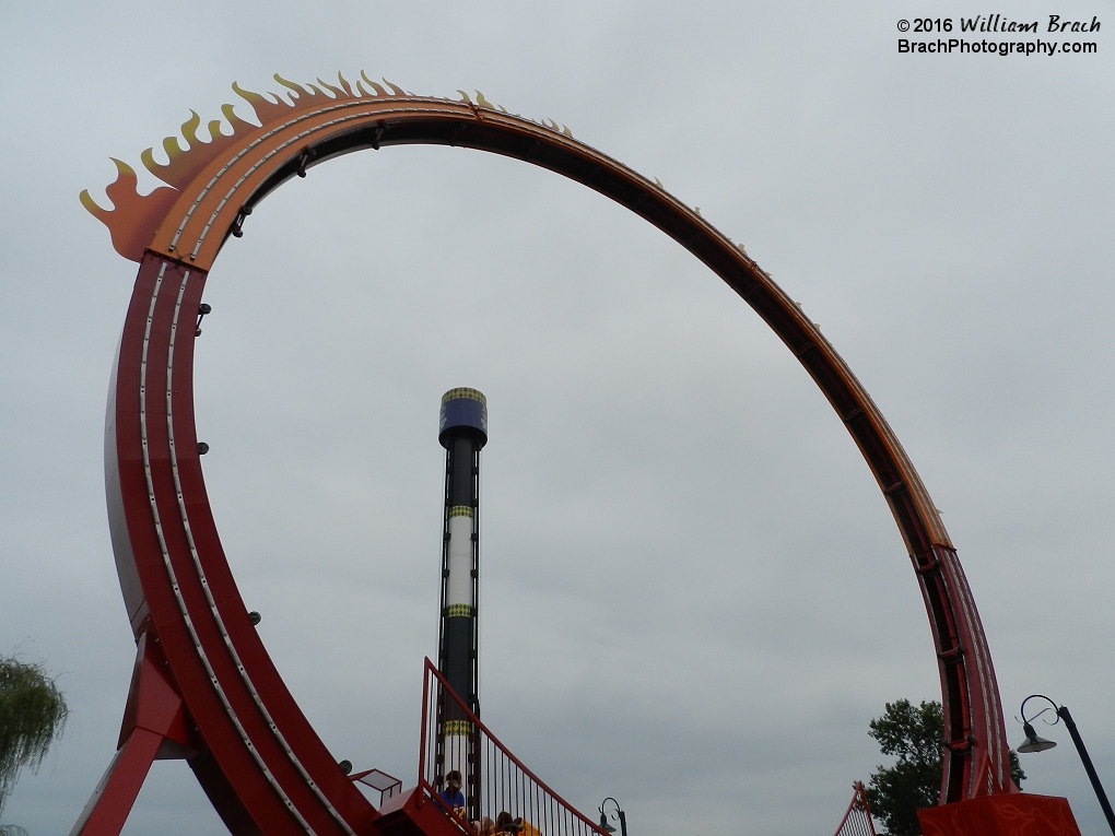 New to the park for the 2015 season - a Larson Loop ride appropritely named Bourbon Street Fireball.  Tthe name fits perfectly with the Mardi Gras theme.