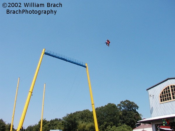 Known as Sky Coaster in 2002.  Was an upcharge attraction at the park.