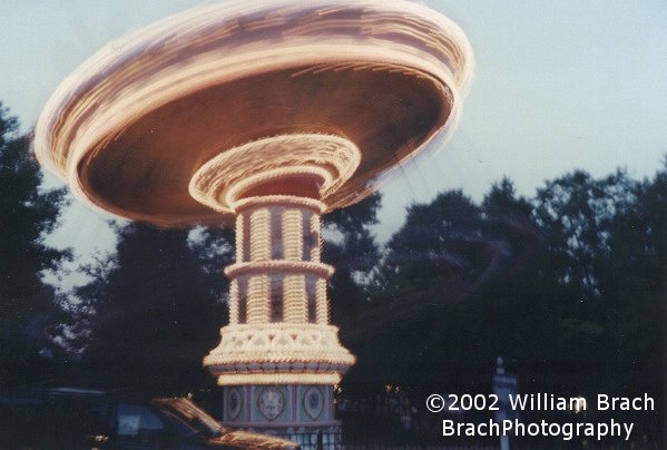 Flying Carousel at dusk.