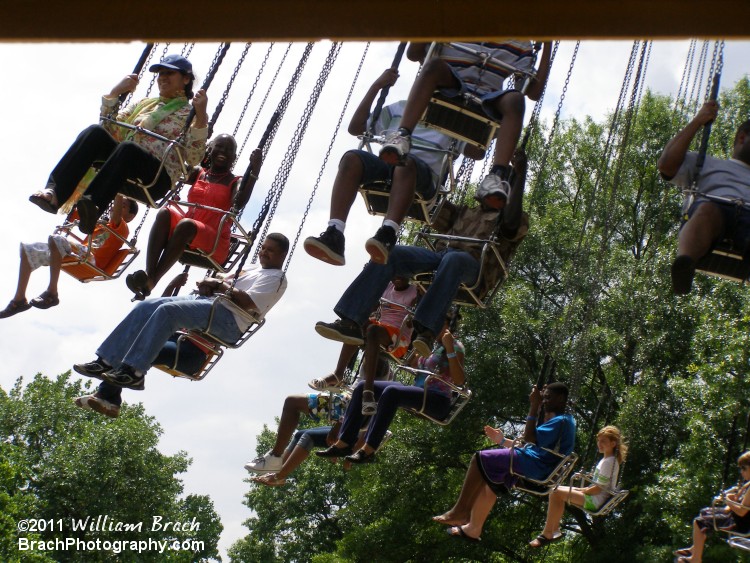 Riders enjoying their ride.