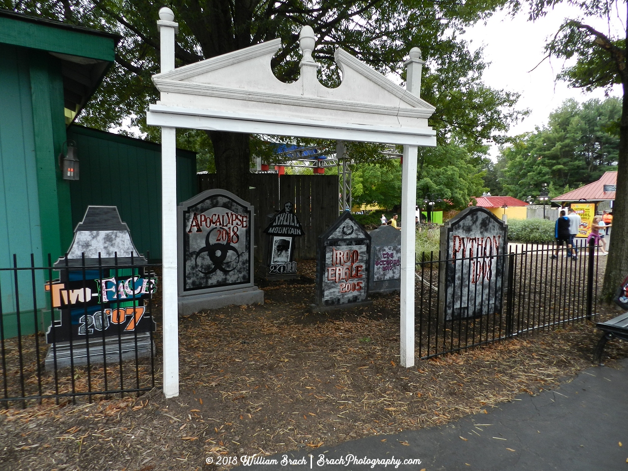 Collection of rides that used to exist at Six Flags America.