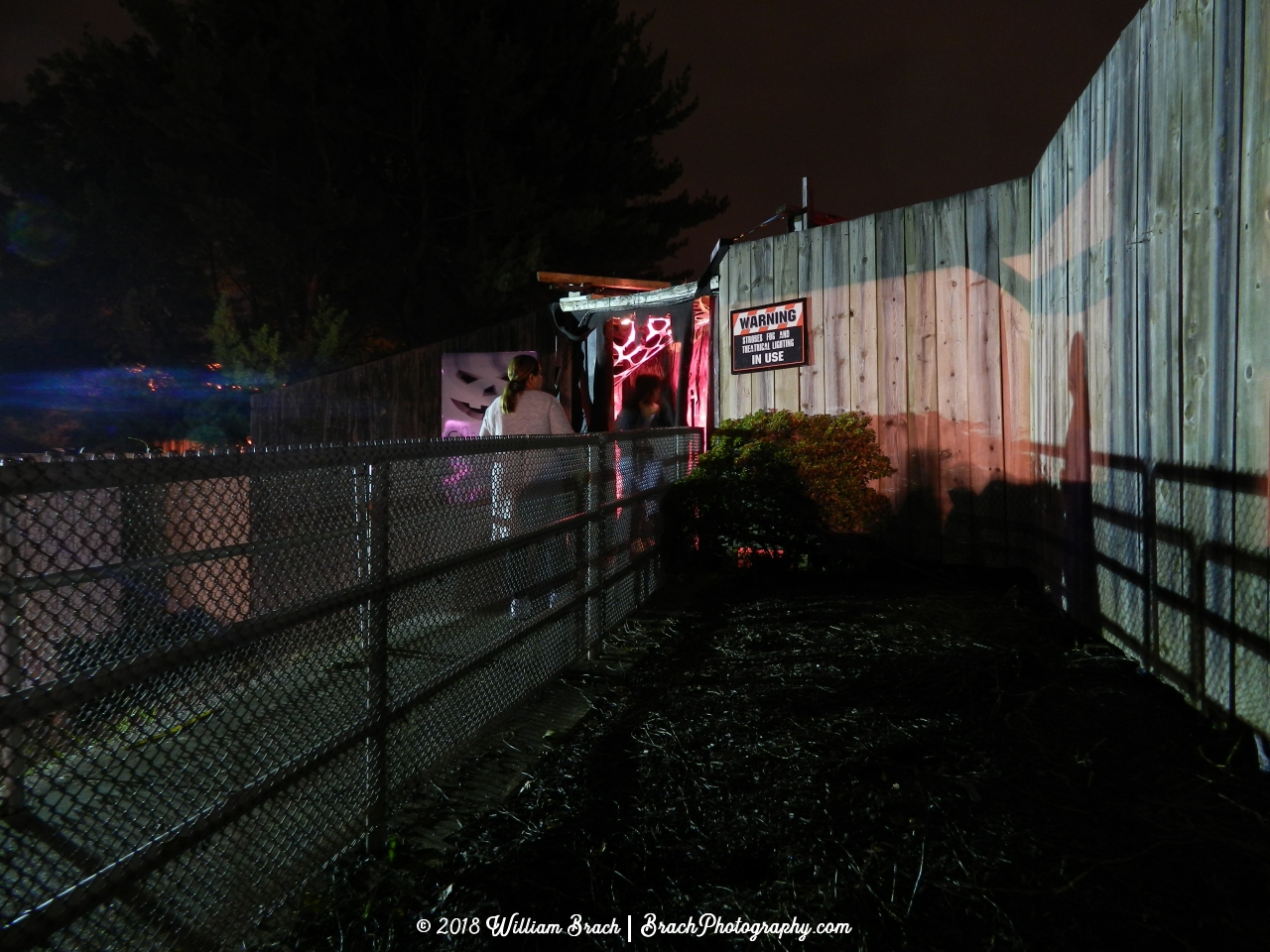 Entrance to the Voodoo Curse maze.  This maze is on the location of the former Sky Escaper - a Huss Enterprise ride.