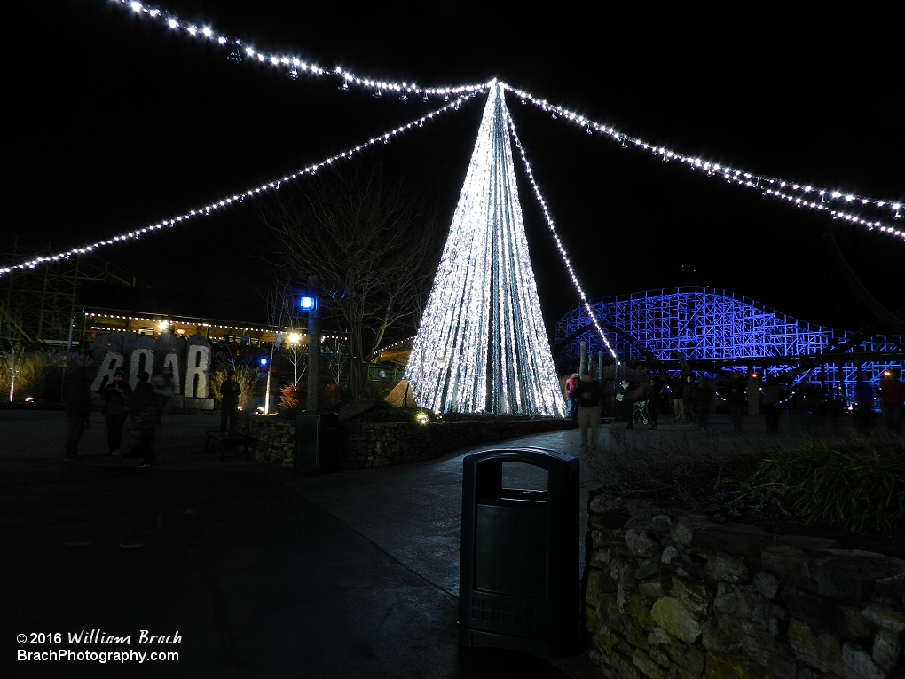 Beautifully lit up at night.  Love how Wild One is lit up in the background.