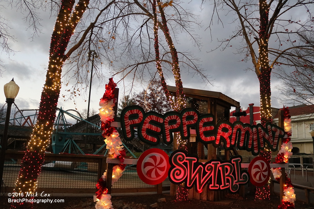 Holiday lights at SFA.