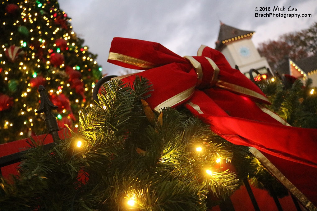 Holiday lights at SFA.