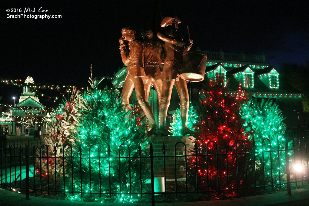 Holiday lights at SFA.